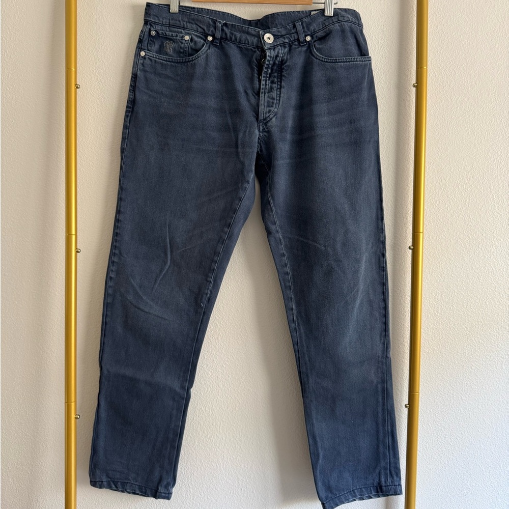 Men's Dark Blue Casual Jeans